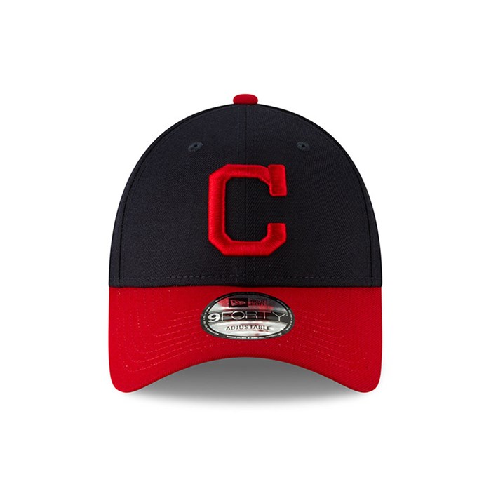 Cleveland Indians Contrast Visor League 9FORTY Lippis Laivastonsininen - New Era Lippikset Halpa hinta FI-319704
